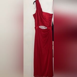 Women's red dress